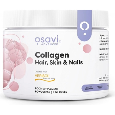 Osavi Collagen Peptides, Hair, Skin & Nails, kolagen prášek 150 g