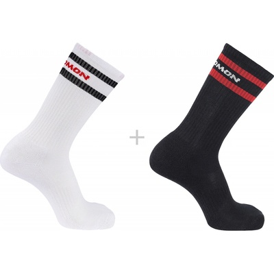 Salomon 365 Crew 2 Pack White/Deep Black
