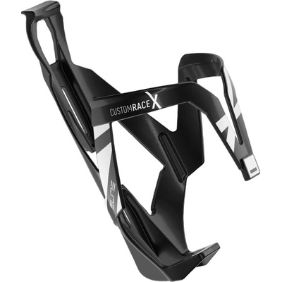 košík na láhev Elite Custom Race X, glossy black/white 410010