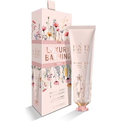 Grace Cole Peony, Peach & Raspberry krém na ruce s vůní pivoněk, malin a broskví 100 ml