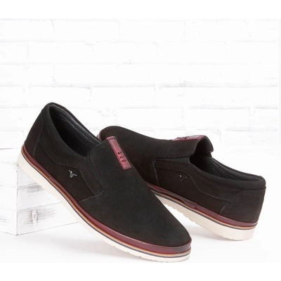 Marwells Мъжки обувки от естествена кожа - Черни 2021357 (302704_Черно)