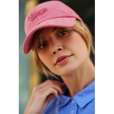 Moodo Розова памучна шапка с козирка Moodo | Rozov | ЖЕНИ | ЕДИН РАЗМЕР