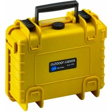 B&W Outdoor Case Type 500 yellow, foam 500/Y/SI