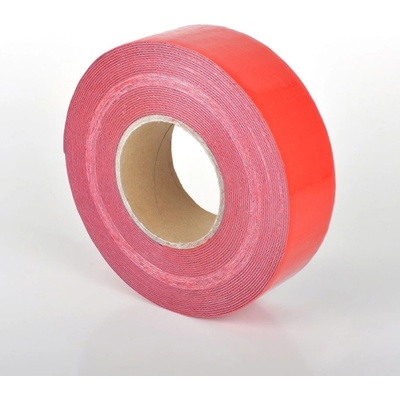 Odolná, ohebná podlahová páska s hladkým povrchem WT-5846 – PU, červená, 50 mm × 25 m