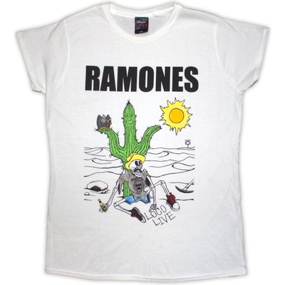 Ramones Loco Live White M Дамски Риза (RATS33LW02)