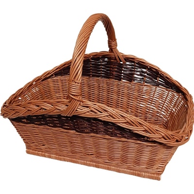 Hradil Proutěný koš na dřevo ke krbu 64 x 42 cm – Zboží Dáma