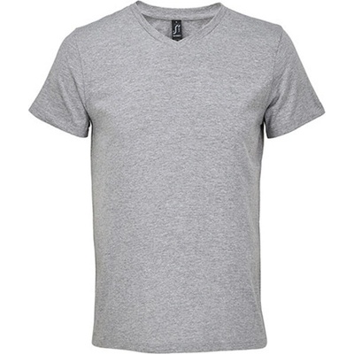 Sol´s Regent pánske s výstrihom do V SL04765 Grey melange