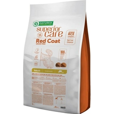 Nature's Protection Superior Care Red Coat Adult Mini Breed Grain Free Salmon 10 kg