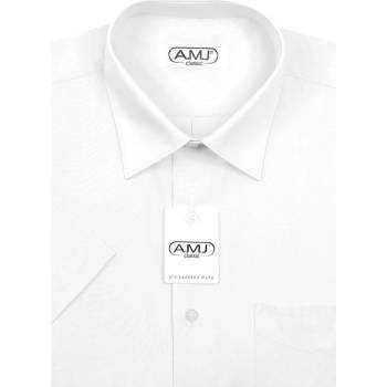 AMJ košile s krátkým rukávem JK018 bílá