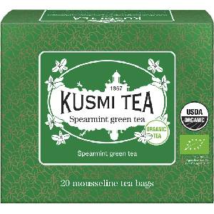 Kusmi Tea Зелен чай с мента Spearmint в муселинови торбички 20 бр (21651A1120)