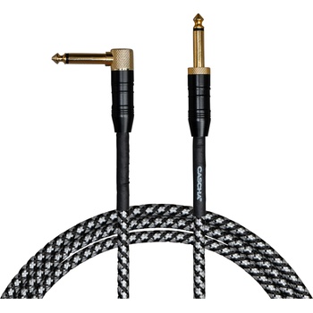 Image 1 of Cascha Professional Line Guitar Cable Tweed Black 6 m Директен - Ъглов Инструментален кабел (CCP-G2ABK6)