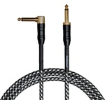 Cascha Professional Line Guitar Cable Tweed Black 6 m Директен - Ъглов Инструментален кабел (CCP-G2ABK6)