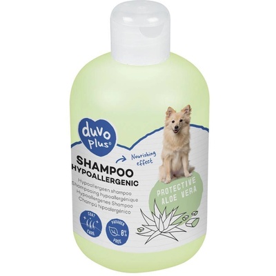 Duvo Plus Shampoo Hypoallergenic - Хипоалергичен шампоан за израснали кучета с чувствителна козина, с алое вера, 250 мл
