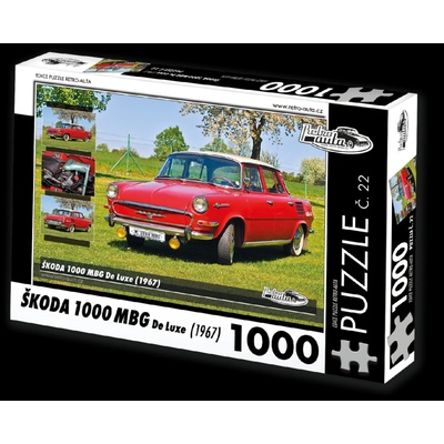 Retro-auta č. 22 Škoda 1000 MBG De Luxe 1967 1000 dielov