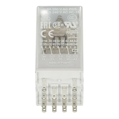 ABB Щепселно реле abb cr-m024ac4, 6a/24vac, 4no (m518417)