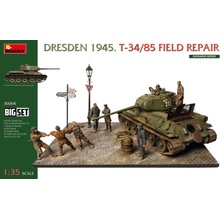 MiniArt DRESDEN 1945 T 34/85 Field Repair BIG SET 1:35