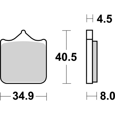 BREMBO Brzdové doštičky 07BB33SA SA
