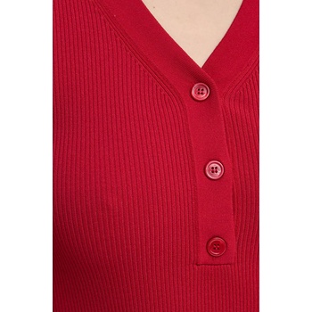 Samsøe Samsøe Пуловер Samsoe Samsoe SALEONORE дамски в червено F24400089 (F24400089)