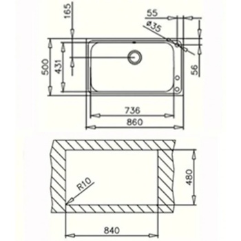 Teka BIG BOWL 80 1C PLUS (Bahia PLUS) М. 539.4, Мивки за кухни иноксови (М.539.4)