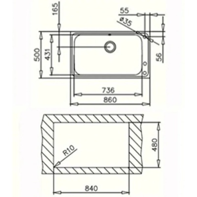 Teka BIG BOWL 80 1C PLUS (Bahia PLUS) М. 539.4, Мивки за кухни иноксови (М.539.4)