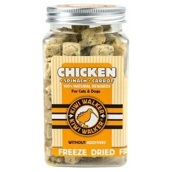 Kiwi Pochúťka mrazom sušené kura špenát mrkva 65 g