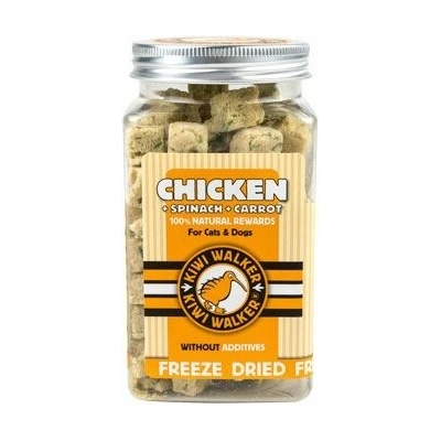 Kiwi Pochúťka mrazom sušené kura špenát mrkva 65 g