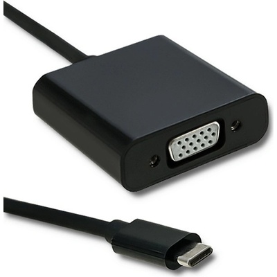 QOLTEC Adaptér; USB 3.1; D-Sub 15pin HD zásuvka,USB C 0,23m