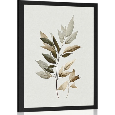 Plagát luxusné minimalistické listy