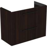 Ideal Standard i. life S стенен долен шкаф с 2 чекмеджета, кафяв дъб, 80 см (T5295NW)