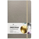 The Writing Fields Бележник с ластик Precious Silver 13х 21см