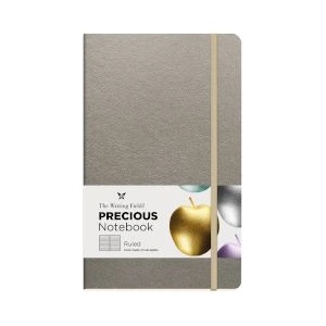 The Writing Fields Бележник с ластик Precious Silver 13х 21см