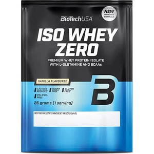 BioTechUSA Iso Whey ZERO - изолат на саше, 26 вкуса - Шоколад и Тофи / 25 г