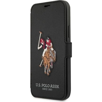 U. S. Polo Assn Калъф за телефон US Polo Embroidery Collection за iPhone 12 Pro Max, черен (KXG0016624)