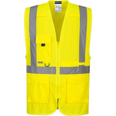 Portwest vesta Hi Vis s kapsou na tablet C357 reflexní žltá
