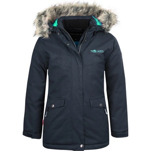 Trollkids Детско палто Trollkids Girl's Oslo Coat XT Coat - Anthracite / Mint - размер 164 (EU) (703-2233-0319)