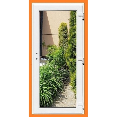 Soft WDS vchodové dvere 3/3 sklo Číre biele 98x198 cm pravé