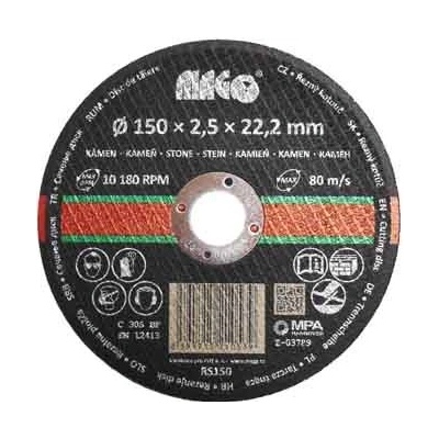 MAGG Řezný kotouč na kámen 150x2,5x22,2mm RS150