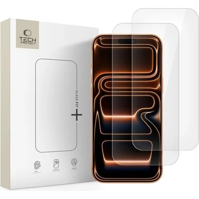Tech-Protect Glass Fit+ 2 пакета закалено стъкло за iPhone 16 Pro Max / 17 Pro Max - прозрачно (5906302319251)