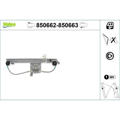 Zvedací zařízení oken VALEO 850662