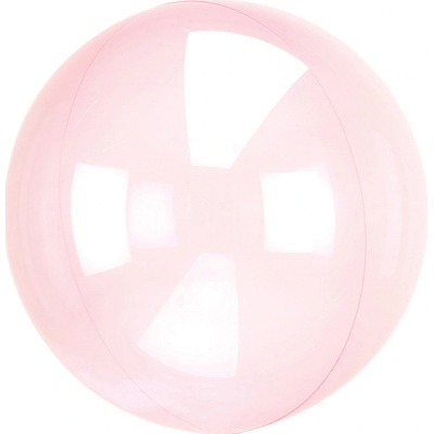 amscan Průhledný balón růžový 45 cm