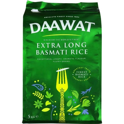 Daawat Extra Dlhá Basmati ryža 5 kg