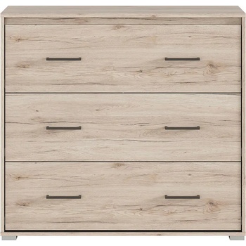 Image 1 of Black Red White Скрин с три чекмеджета Ronse KOM3S