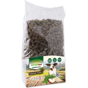 Nature LAND Krmivo Complete Králík a zakrslý Králík MONO 1,7 kg