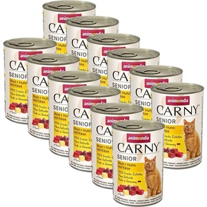 Animonda Carny Senior - Говеждо, пилешко и сирене 12 x 400 г