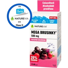 Swiss NatureVia Mega brusinky 60 kapslí