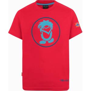 TROLLKIDS Детска тениска Trollkids Kid's Troll T T-shirt - Spicy Red / Dolphin Blue - размер 176 (EU) (704-1808-0420)