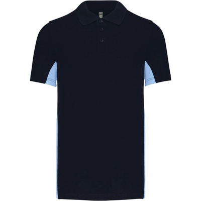 Kariban polokošile Flag K232 2-barevná krátký rukáv Navy/sky modrá