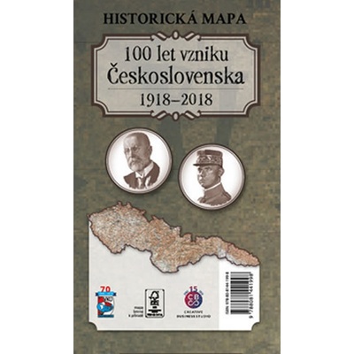 Historická mapa 100 let vzniku Československa 1918 – 2018 – Zboží Mobilmania