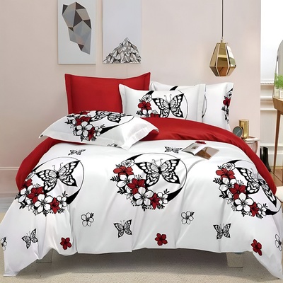 EmonaMall Двулицево спално бельо EmonaMall, 6 части - Модел S18892 (S18892-33333d)