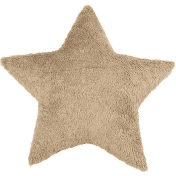 Cotton and Sweets Mini Boho vankúš hviezda čokoládový 38cm